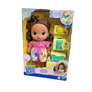 Baby Alive Fruity Sips Baby Doll, Brown Hair/Brown Eyes 12''